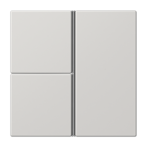 Cover kit 3-gang, F40, thermoplastic, LS range, light grey