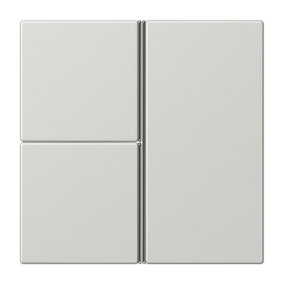 Cover kit 3-gang, F40, thermoplastic, LS range, light grey