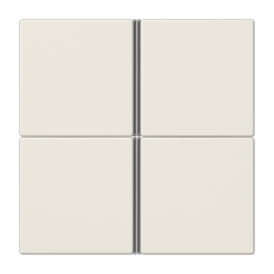 Cover kit 3-gang, F40, thermoplastic, LS range, ivory