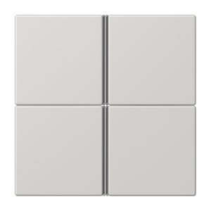 Cover kit 4-gang, F40, thermoplastic, LS range, light grey
