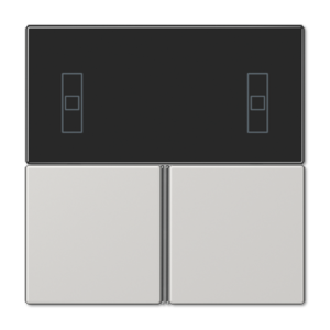 Cover kit 3-gang, F40 Room controller, thermoplastic, LS range, light grey
