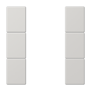 Cover kit 3-gang, F50, thermoplastic, LS range, light grey