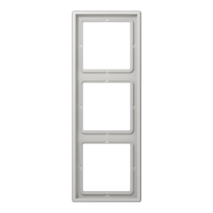Frame 3-gang, LS 990, IP 44, duroplastic, light grey, vertical and horizontal installation