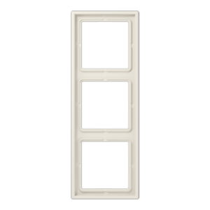 Frame 3-gang, LS 990, IP 44, duroplastic, ivory, vertical and horizontal installation