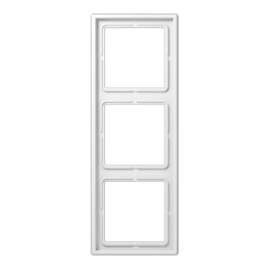 Frame 3-gang, LS 990, IP 44, duroplastic, white, vertical and horizontal installation