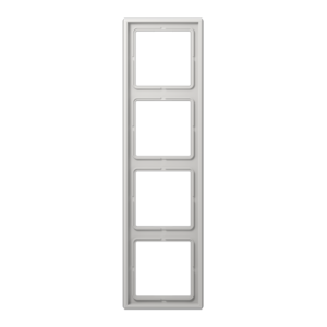 Frame 4-gang, LS 990, IP 44, duroplastic, light grey, vertical and horizontal installation