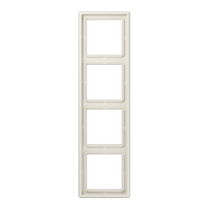 Frame 4-gang, LS 990, IP 44, duroplastic, ivory, vertical and horizontal installation
