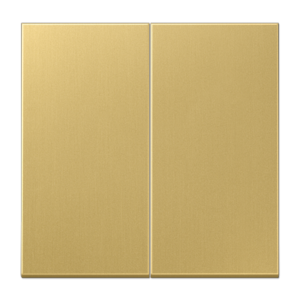 Rocker 2-gang, F10, LS range, classic brass