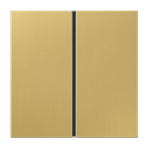 Cover kit 1-gang, F40, LS range, classic brass
