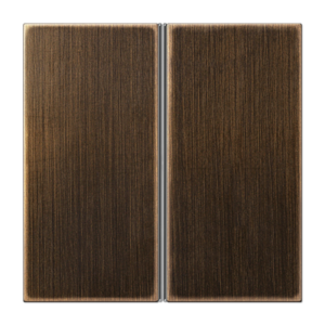 Cover kit 2-gang, F40, LS range, antique brass