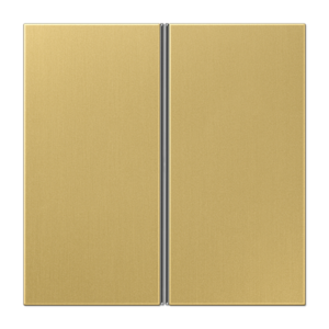 Cover kit 2-gang, F40, LS range, classic brass