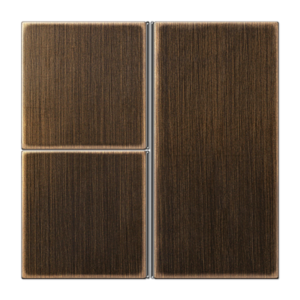 Cover kit 3-gang, F40, LS range, antique brass