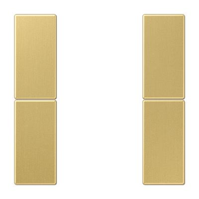 Cover kit 2-gang, F50, LS range, classic brass
