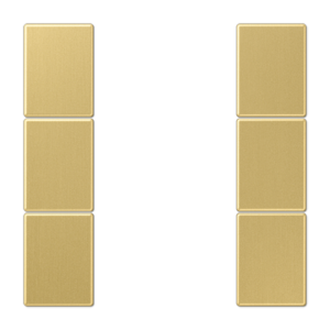 Cover kit 3-gang, F50, LS range, classic brass