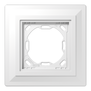 Plastering frame 1-gang, LS ZERO (1-gang, 130 x 130 x 12.5 mm (5.12 x 5.12 x 0.49 in))