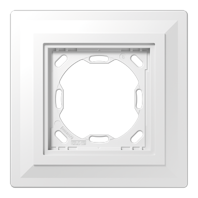 Plastering frame 1-gang, LS ZERO (1-gang, 130 x 130 x 12.5 mm (5.12 x 5.12 x 0.49 in))