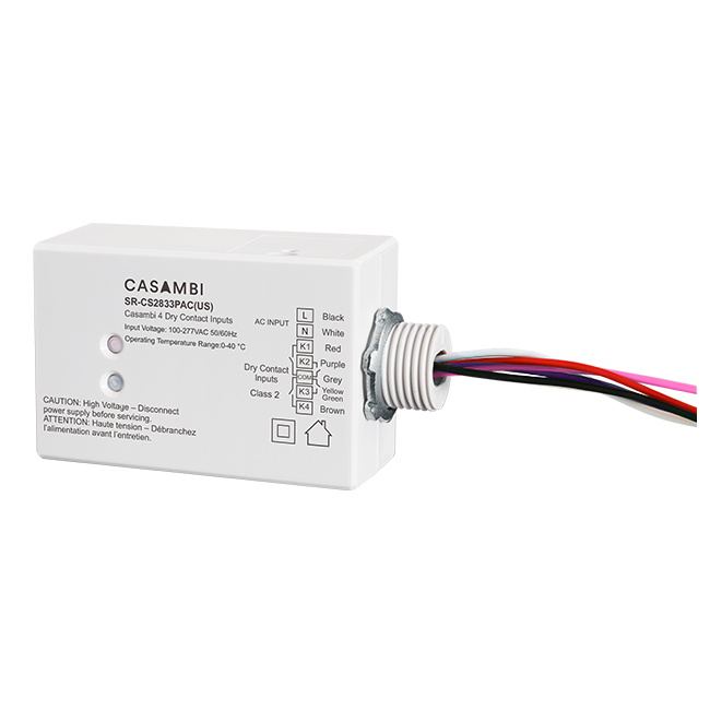 Casambi 4 Channel Push Button Coupler SR-CS2833PAC(US)