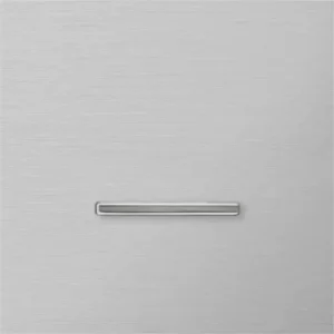 Basalte Chopin: Chopin - 1-gang - brushed aluminium - single lever chrome without LED