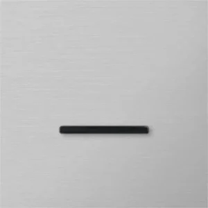 Basalte Chopin: Chopin - 1-gang - brushed aluminium - single lever black without LED