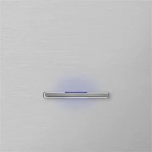 Basalte Chopin: Chopin - 1-gang - brushed aluminium - single lever chrome with LED