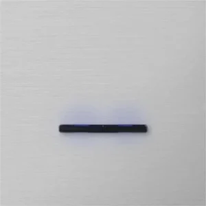 Basalte Chopin: Chopin - 1-gang - brushed aluminium - dual levers black with LED