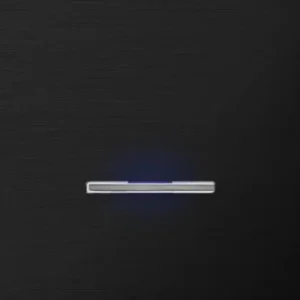 Basalte Chopin: Chopin - 1-gang - brushed black - single lever chrome with LED