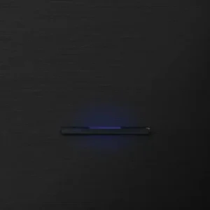 Basalte Chopin: Chopin - 1-gang - brushed black - single lever black with LED