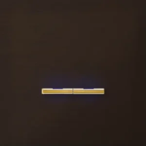 Basalte Chopin: Chopin - 1-gang - bronze - dual levers gold with LED