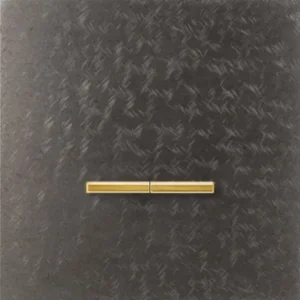 Basalte Chopin: Chopin - 1-gang - fer forgé grey - dual levers gold without LED