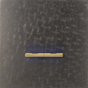 Basalte Chopin: Chopin - 1-gang - fer forgé grey - dual levers gold with LED