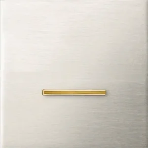 Basalte Chopin: Chopin - 1-gang - brushed nickel - single lever gold without LED