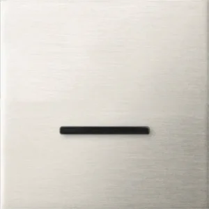 Basalte Chopin: Chopin - 1-gang - brushed nickel - single lever black without LED