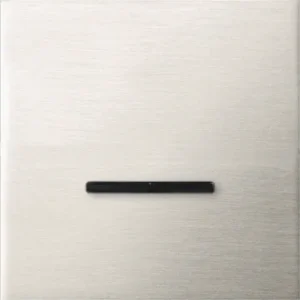 Basalte Chopin: Chopin - 1-gang - brushed nickel - dual levers black without LED