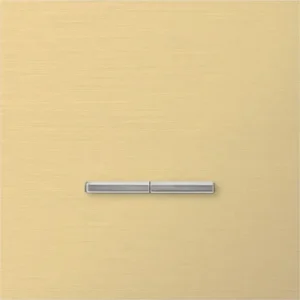 Basalte Chopin: Chopin - 1-gang - brushed brass - dual levers chrome without LED