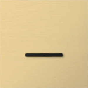 Basalte Chopin: Chopin - 1-gang - brushed brass - dual levers black without LED