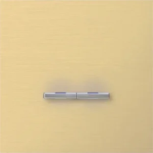 Basalte Chopin: Chopin - 1-gang - brushed brass - dual levers chrome with LED