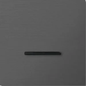 Basalte Chopin: Chopin - 1-gang - brushed volcanic grey - single lever black without LED