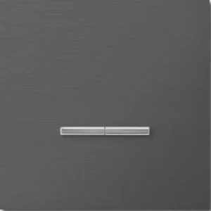Basalte Chopin: Chopin - 1-gang - brushed volcanic grey - dual levers chrome without LED