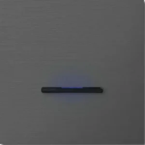Basalte Chopin: Chopin - 1-gang - brushed volcanic grey - single lever black with LED