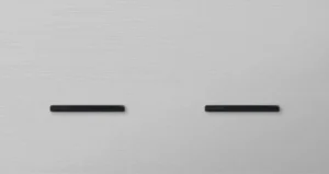 Basalte Chopin: Chopin - 2-gang horizontal - brushed aluminium - single lever & single lever black without LED