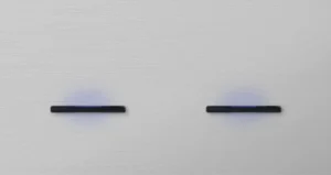 Basalte Chopin: Chopin - 2-gang horizontal - brushed aluminium - single lever & single lever black with LED