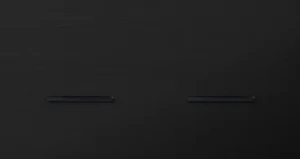 Basalte Chopin: Chopin - 2-gang horizontal - brushed black - single lever & single lever black without LED