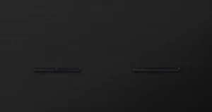 Basalte Chopin: Chopin - 2-gang horizontal - brushed black - dual levers & single lever black without LED