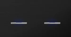 Basalte Chopin: Chopin - 2-gang horizontal - brushed black - single lever & single lever chrome with LED