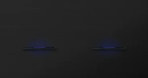 Basalte Chopin: Chopin - 2-gang horizontal - brushed black - single lever & single lever black with LED