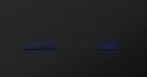 Basalte Chopin: Chopin - 2-gang horizontal - brushed black - dual levers & single lever black with LED