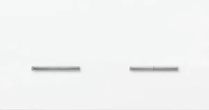 Basalte Chopin: Chopin - 2-gang horizontal - satin white - single lever & dual levers chrome without LED
