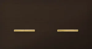 Basalte Chopin: Chopin - 2-gang horizontal - bronze - dual levers & single lever gold without LED