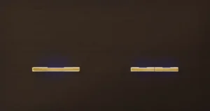 Basalte Chopin: Chopin - 2-gang horizontal - bronze - single lever & dual levers gold with LED