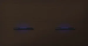 Basalte Chopin: Chopin - 2-gang horizontal - bronze - single lever & single lever black with LED